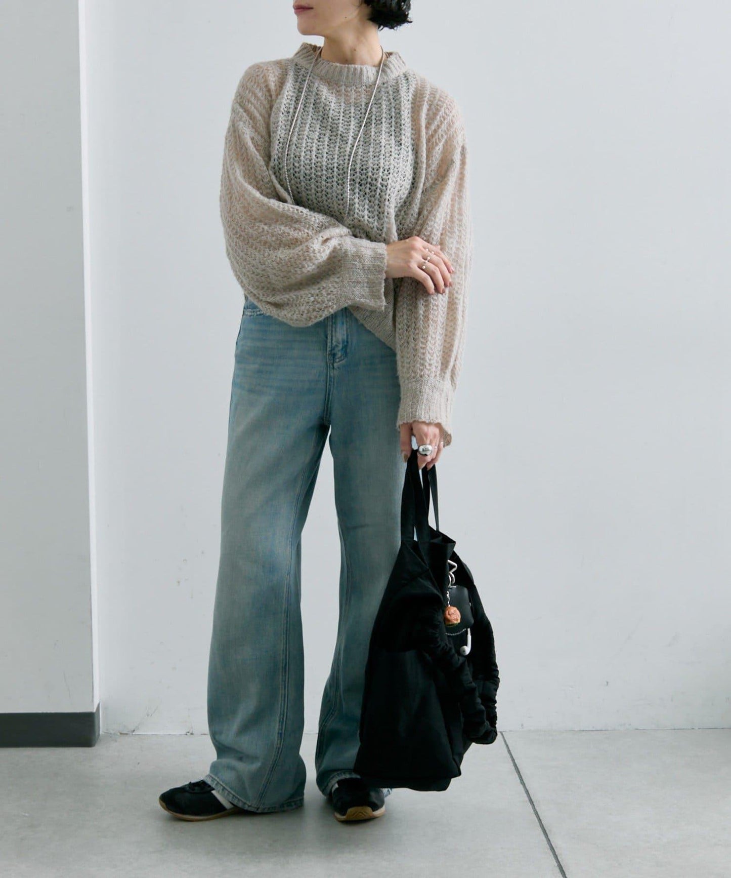 《超輕量340g/A4尺寸適配》布料2WAY雙肩包L