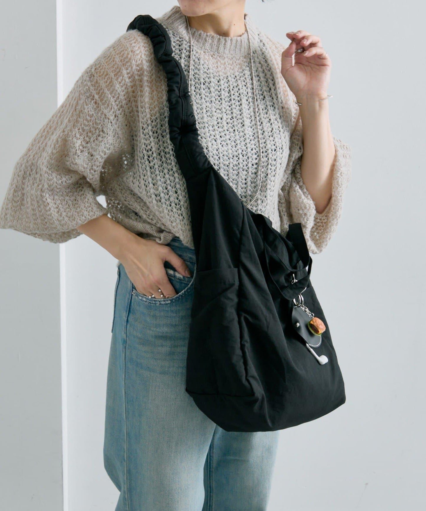 《超輕量340g/A4尺寸適配》布料2WAY雙肩包L