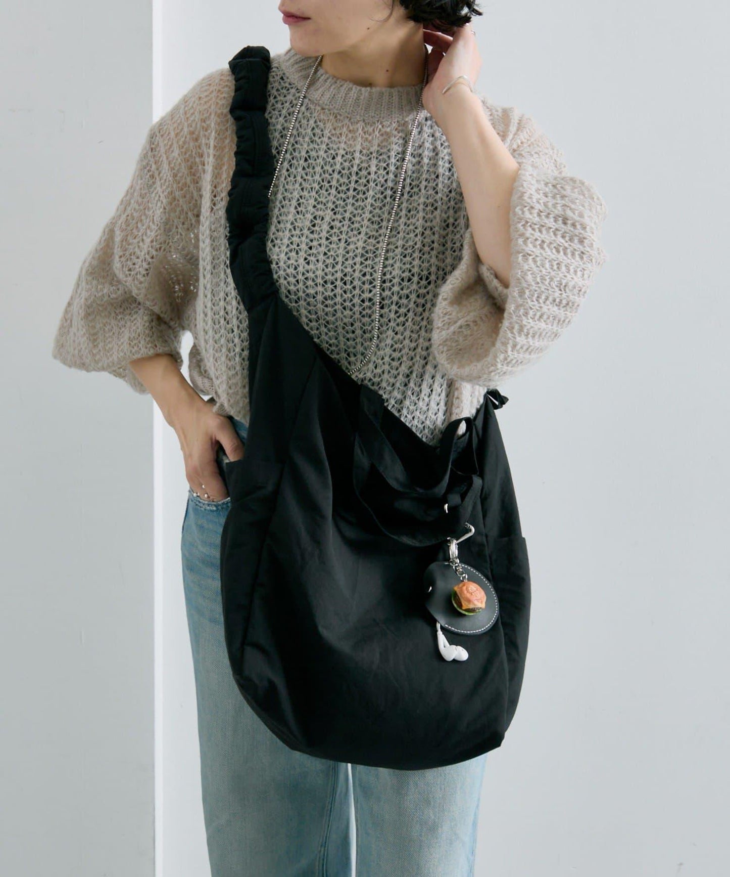 《超輕量340g/A4尺寸適配》布料2WAY雙肩包L