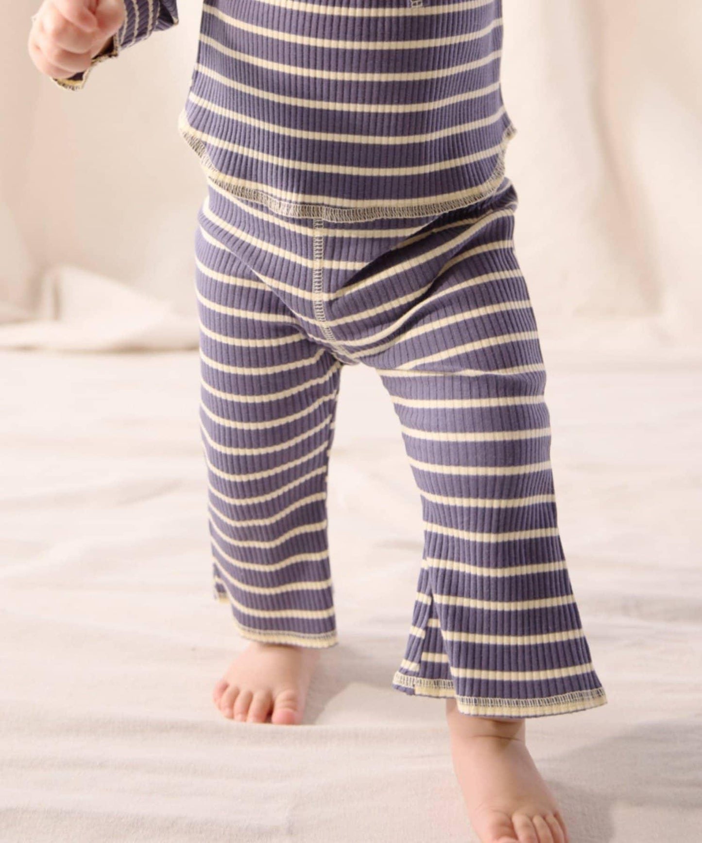 【嬰兒】【Qinn】條紋彈力緊身褲