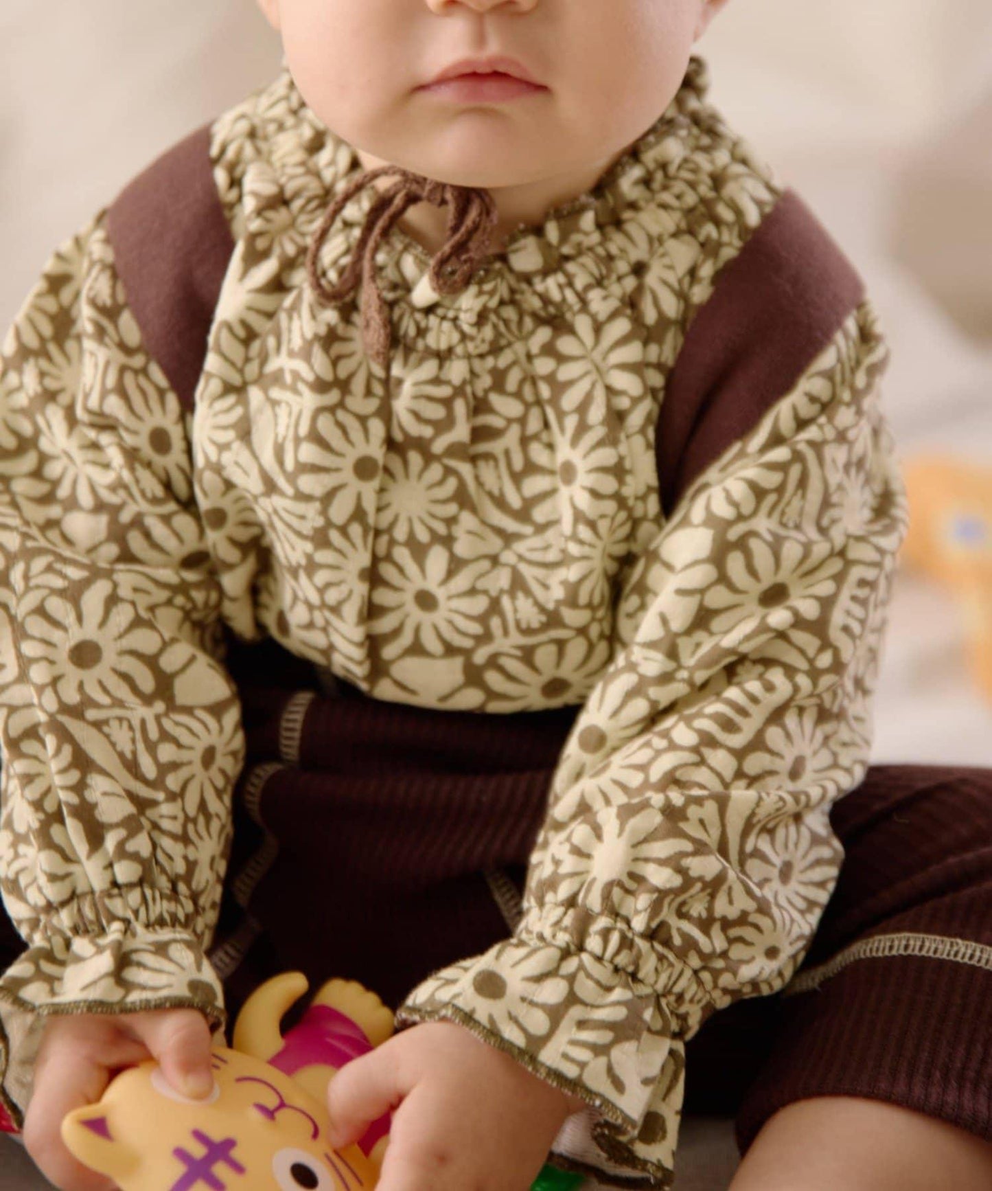 【嬰兒】【Qinn】雙層紗布上衣