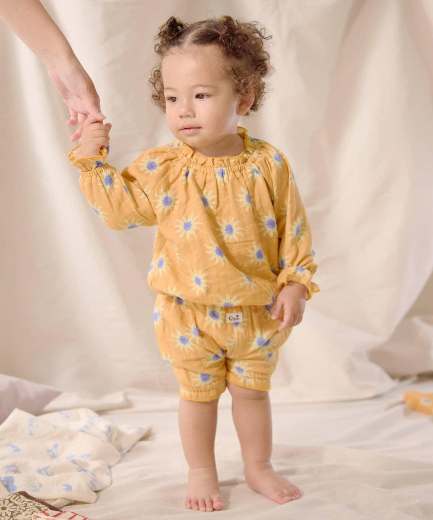 【嬰兒】【Qinn】雙層紗布上衣