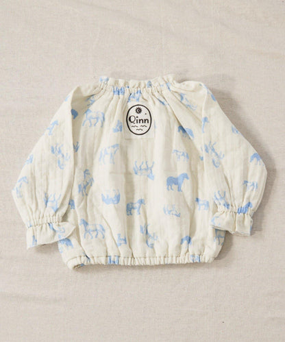 【嬰兒】【Qinn】雙層紗布上衣
