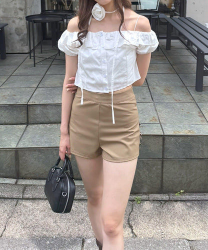 【mystic】[mline]玫瑰花頸帶襯衫