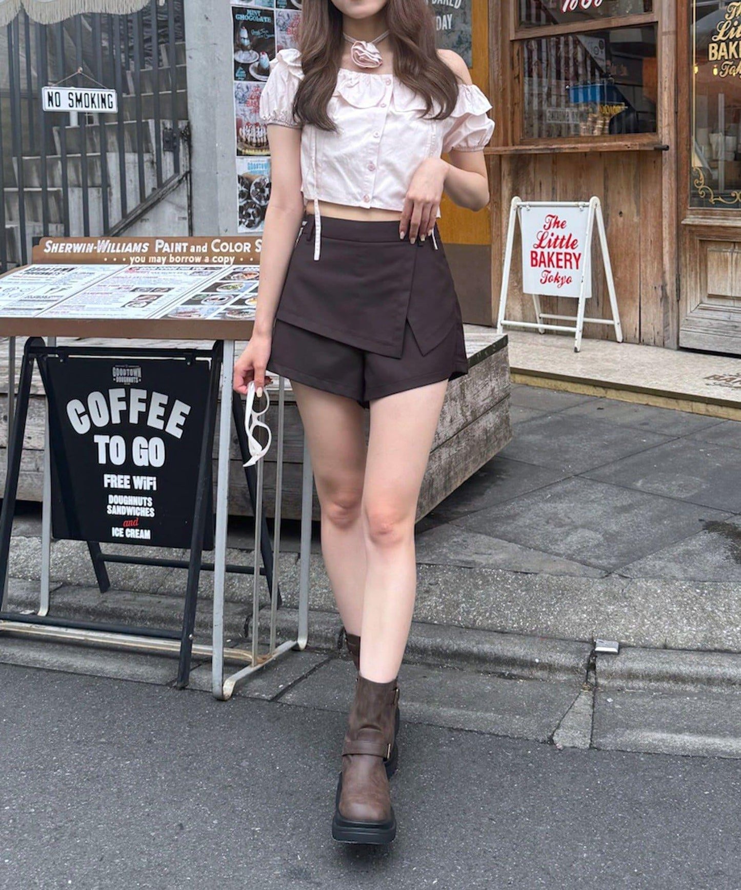 【mystic】[mline]玫瑰花頸帶襯衫