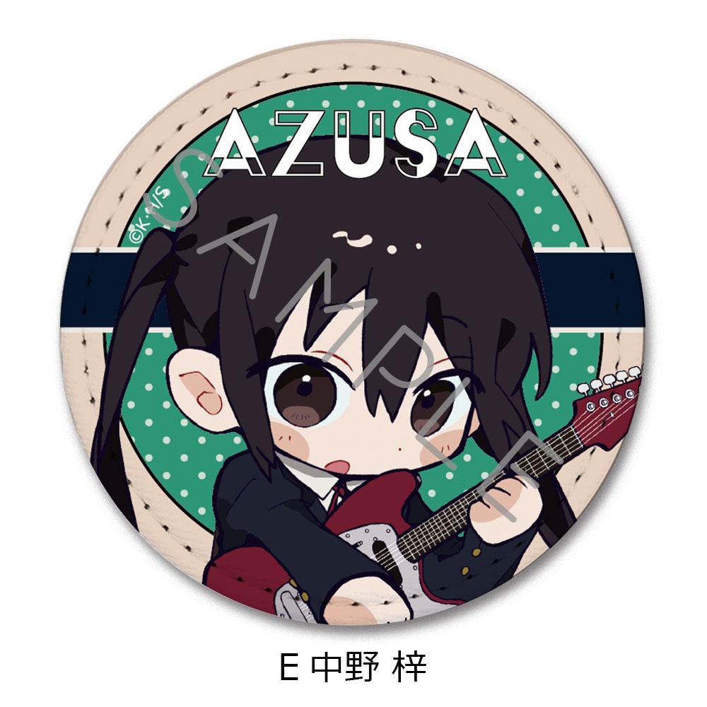 《輕音少女》皮革徽章（圓形）E 中野梓