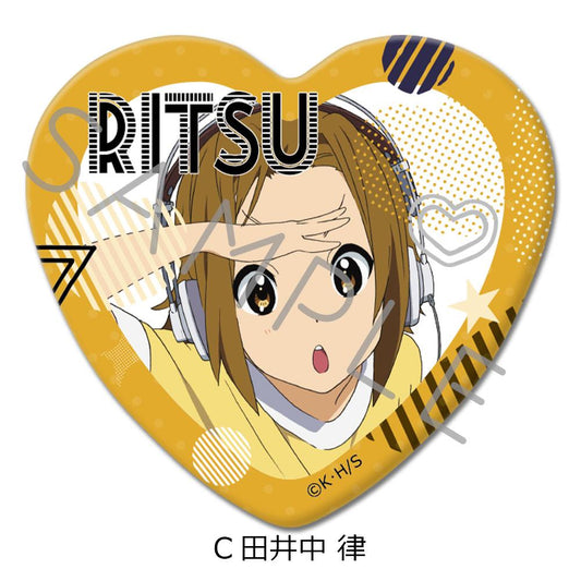 《輕音少女》心形罐徽章 C 田井中律