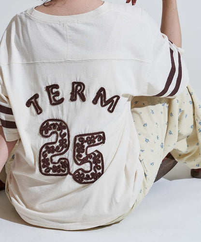 編繡數字印花T恤