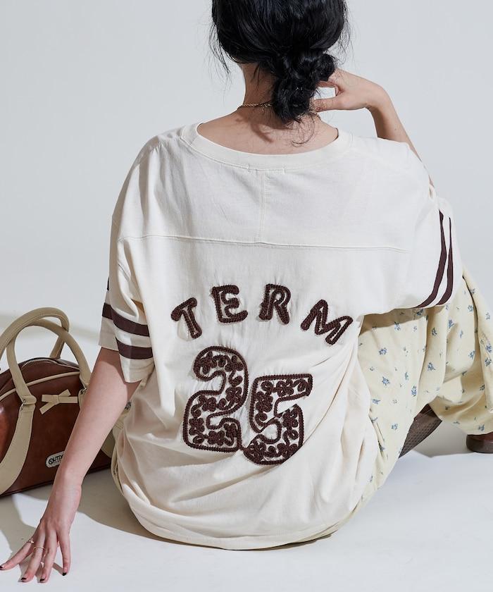 編繡數字印花T恤