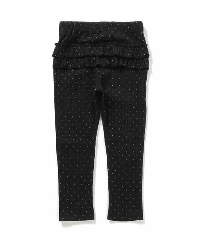 後褶邊緊身褲/7天風格褲 10分褲