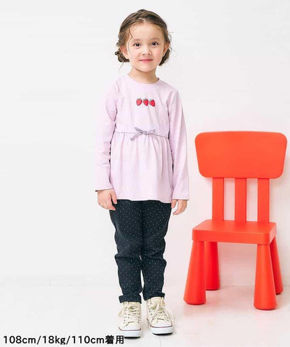 後褶邊緊身褲/7天風格褲 10分褲