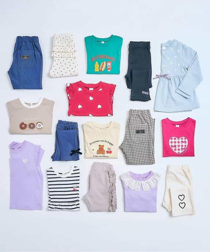 後褶邊緊身褲/7天風格褲 10分褲