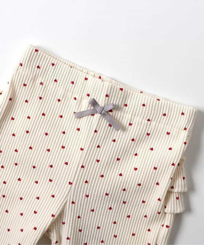 後褶邊緊身褲/7天風格褲 10分褲