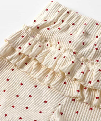 後褶邊緊身褲/7天風格褲 10分褲