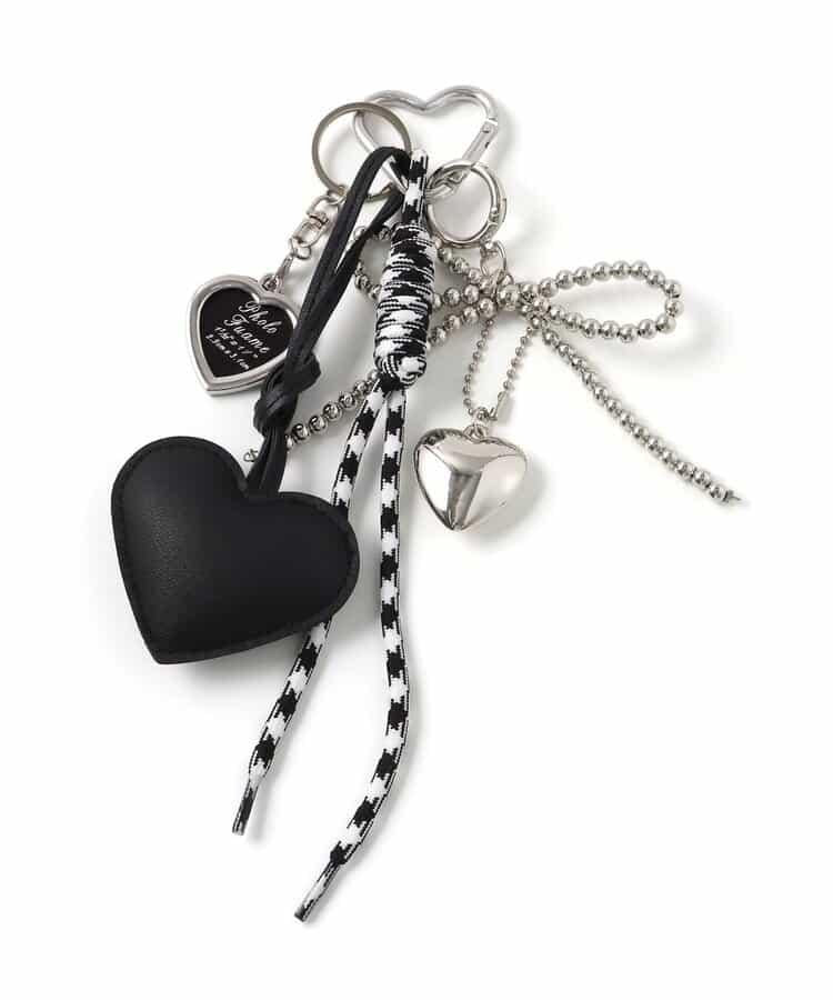 皮革心形掛繩吊墜