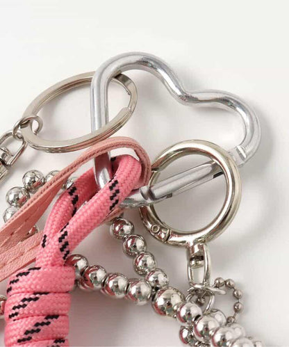 皮革心形掛繩吊墜