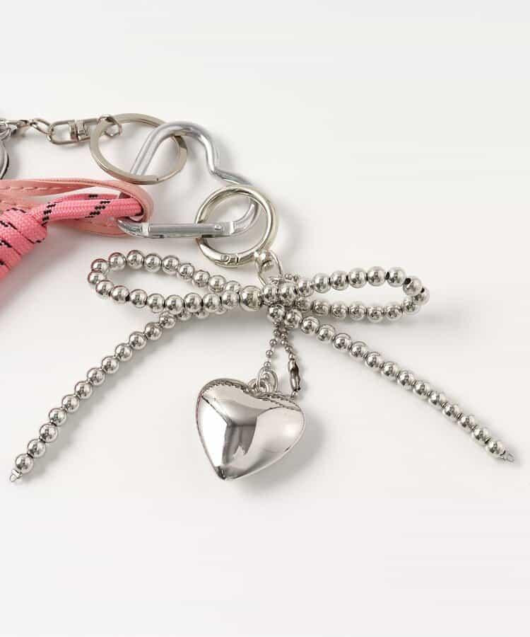 皮革心形掛繩吊墜