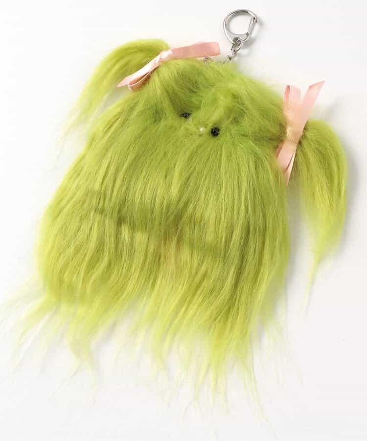 毛茸茸蝴蝶結怪獸掛飾