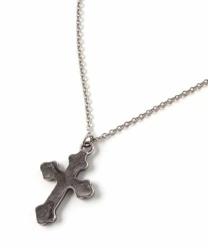 交叉圖案吊墜項鍊