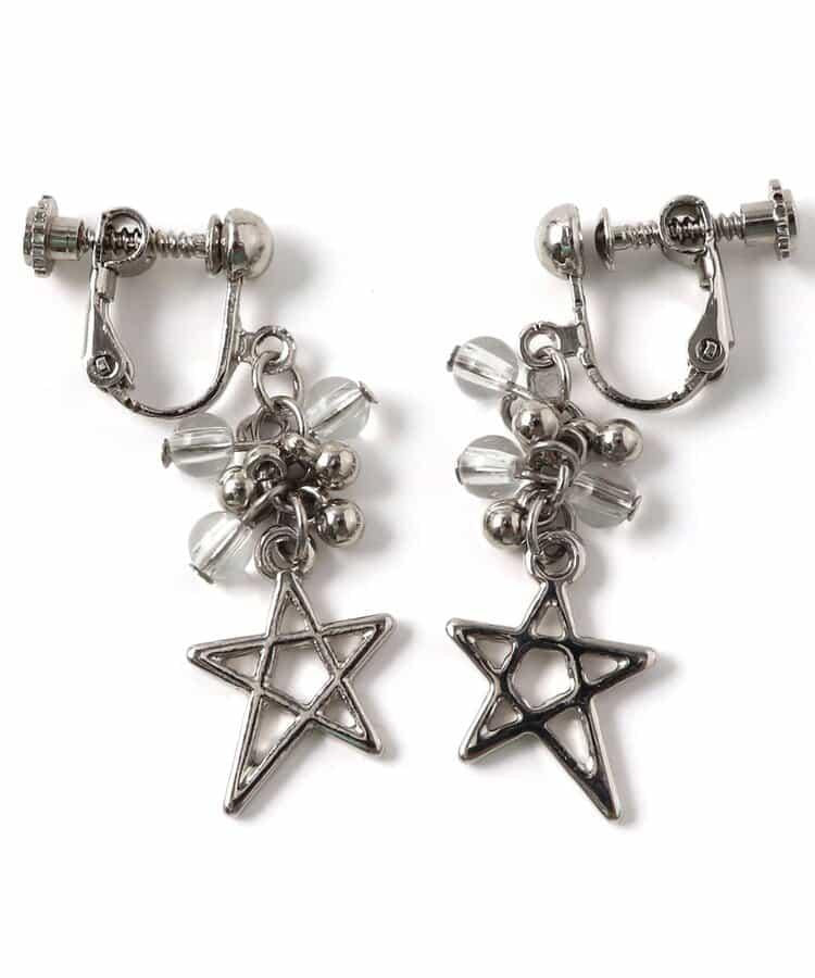 顆粒星星耳環