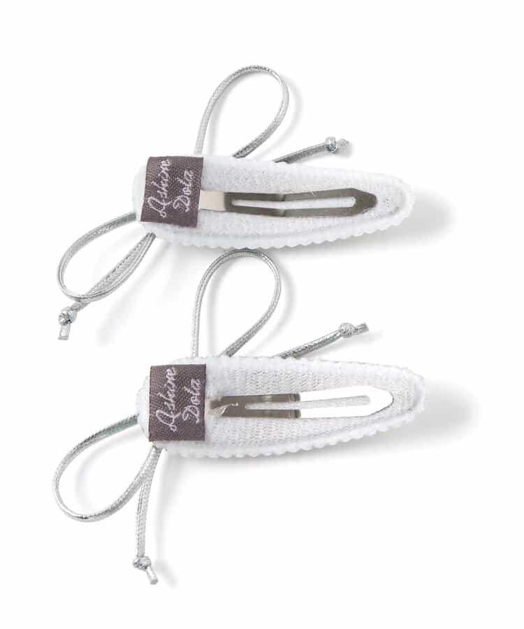 水鑽蝴蝶結髮夾2個裝