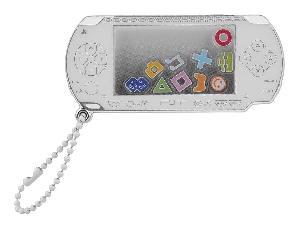 PlayStation™ PSP™（PlayStation™ Portable）的搖搖亞克力鑰匙扣 白色版。