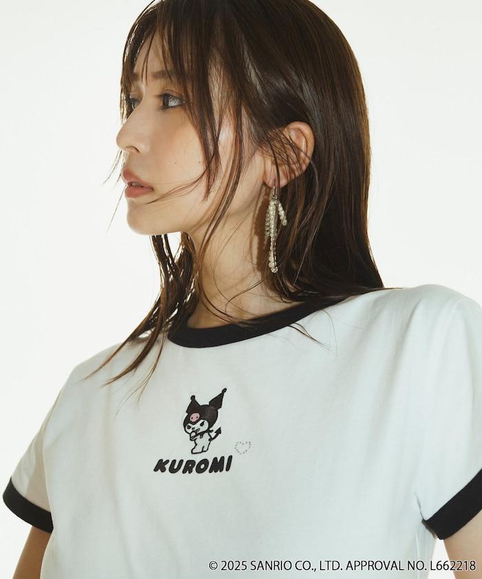 SANRIO 美樂蒂 庫洛米 撞色邊T恤