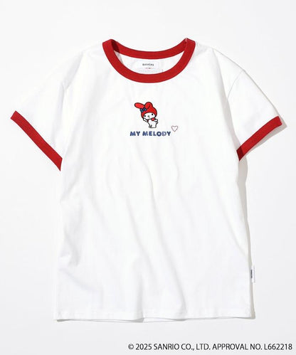 SANRIO 美樂蒂 庫洛米 撞色邊T恤