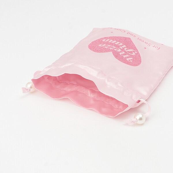 25週年紀念 閃亮愛心標誌束口袋