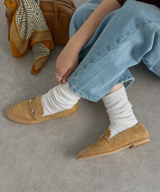 【時尚風格的腳部】棉質條紋襪