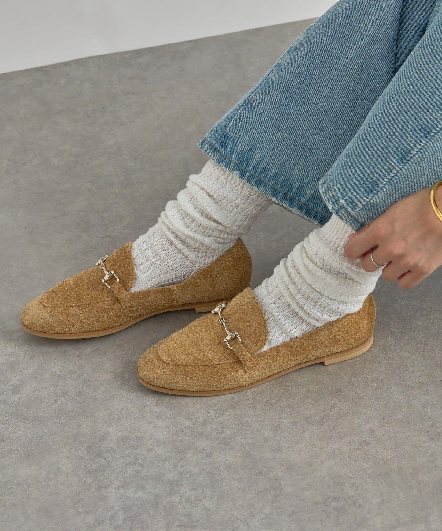 【時尚風格的腳部】棉質條紋襪