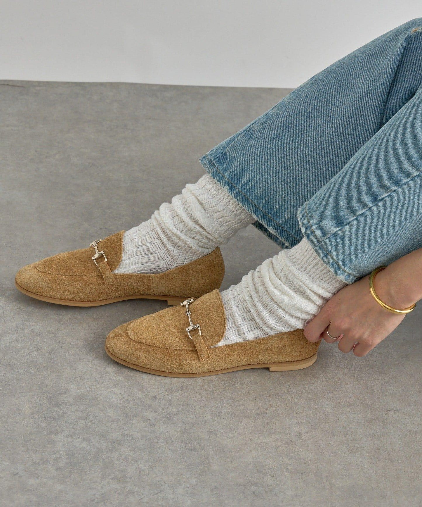 【時尚風格的腳部】棉質條紋襪