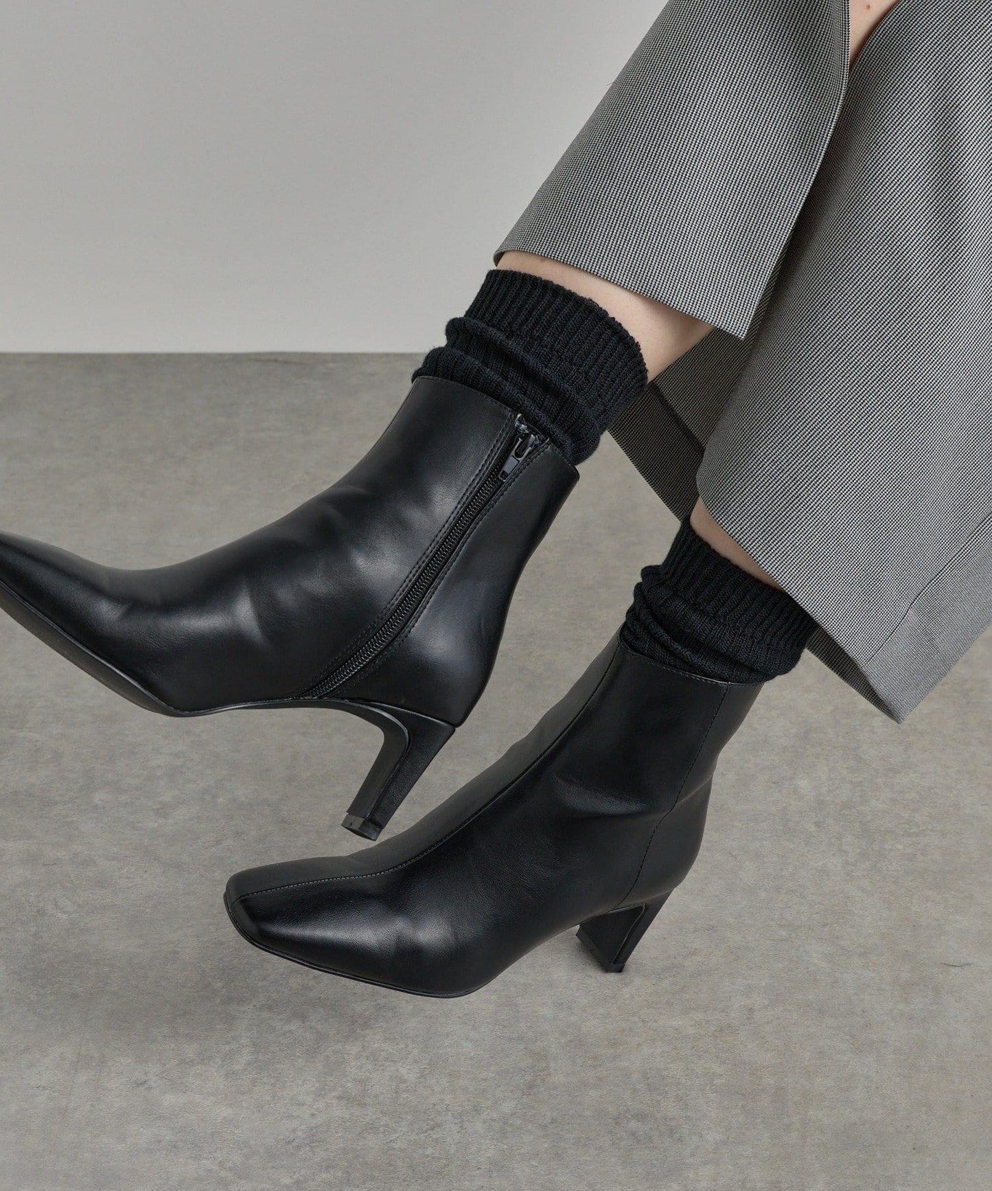 【時尚風格的腳部】棉質條紋襪