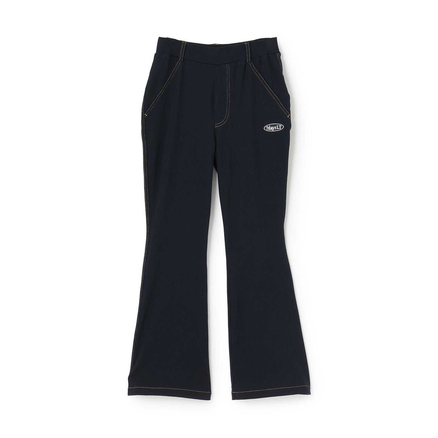 【7days】剪裁喇叭褲