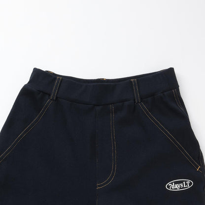 【7days】剪裁喇叭褲