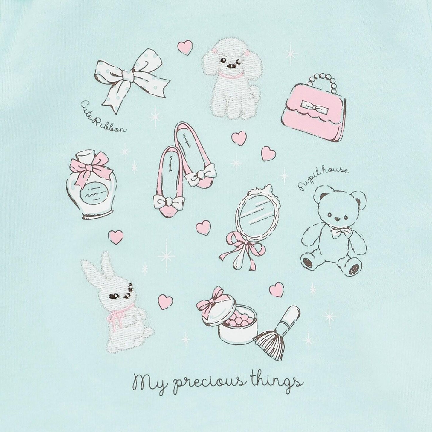 下襬波浪邊圖案長袖T恤