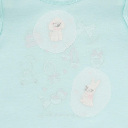 下襬波浪邊圖案長袖T恤