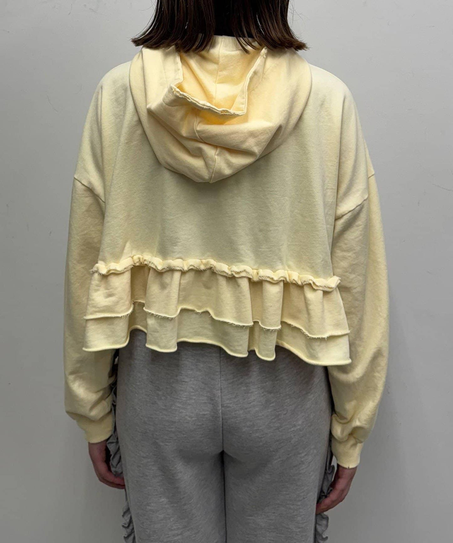 【Ciaopanic】CP標誌荷葉邊層疊破洞衛衣