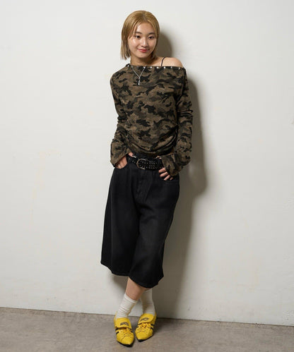 【AW】混搭鉚釘吊帶上衣