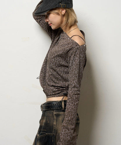 【AW】混搭鉚釘吊帶上衣