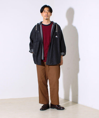 【GEVACO】牛仔帽衫 帶帽牛仔襯衫