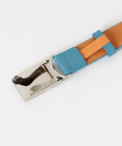 Scye Leather Box Buckle Belt