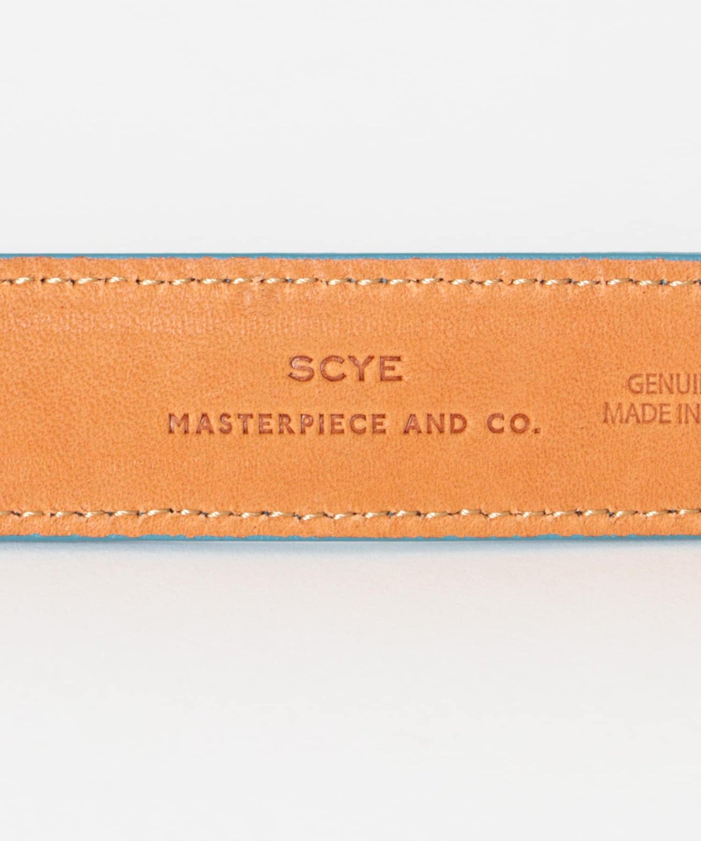Scye Leather Box Buckle Belt