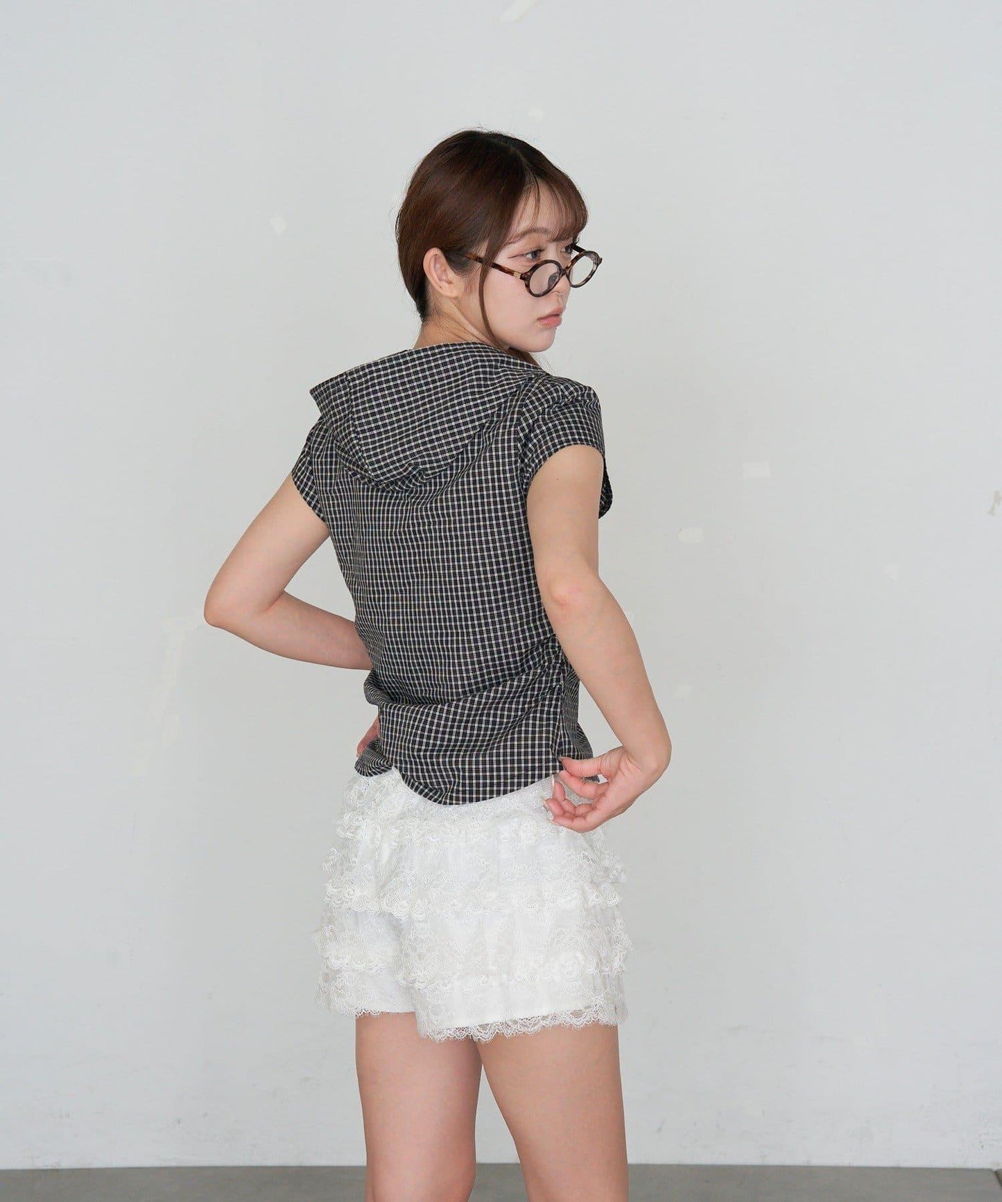 食品檢查緊身襯衫