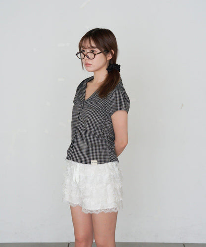 食品檢查緊身襯衫