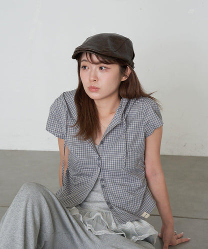 食品檢查緊身襯衫