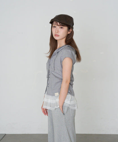 食品檢查緊身襯衫