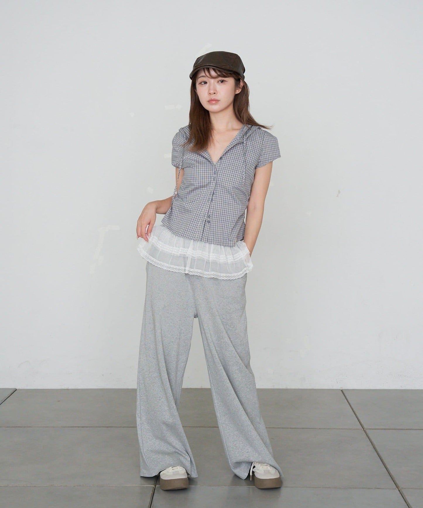 食品檢查緊身襯衫