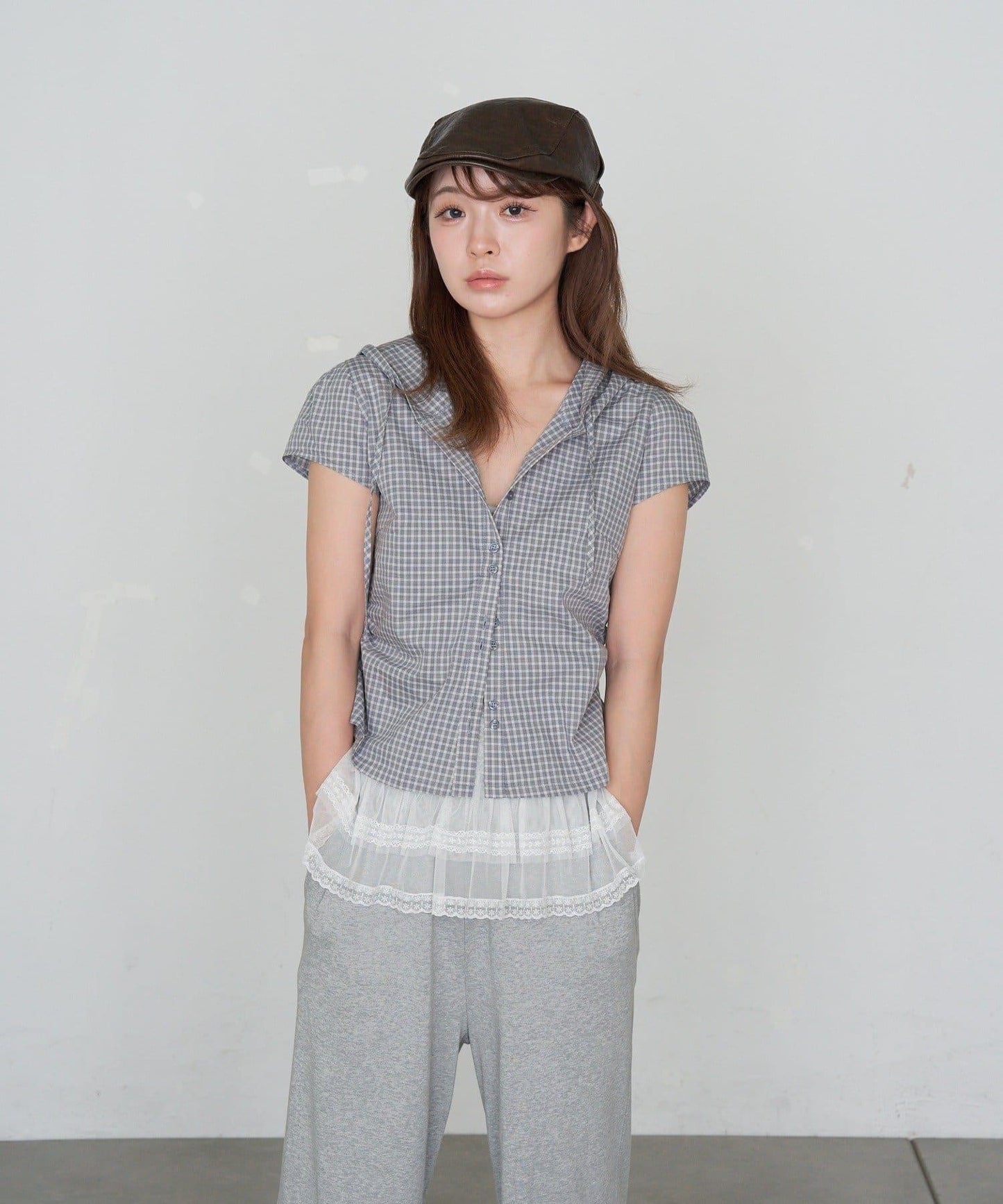 食品檢查緊身襯衫