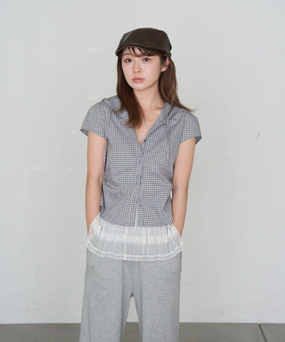 食品檢查緊身襯衫